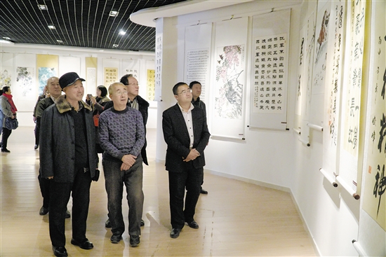 Calligraphy and painting exhibition in Baotou