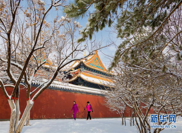 Spring snow blankets Hohhot
