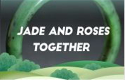 Jade and roses together