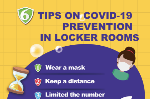 COVID-19 posters: Tips on prevention in locker rooms