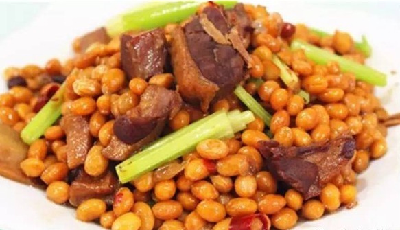 Salted duck and soya bean