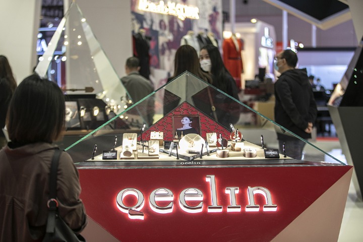 Qeelin's jewelry inspired by traditional Chinese culture sparkles at expo