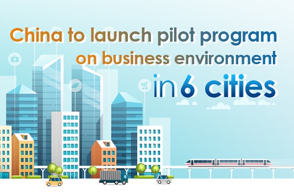 China to launch pilot program on business environment in 6 cities