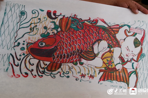 Tao's woodprint New Year painting technique thrives with colors