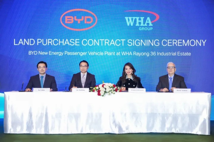 BYD to produce NEVs in Thailand from 2024