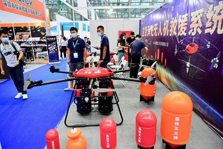 Drone exhibition held in Shenzhen