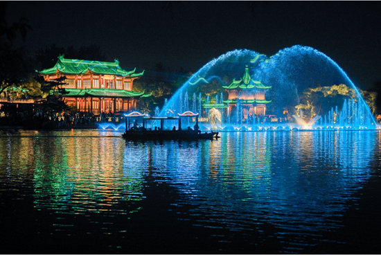 Yangzhou Slender West Lake night tour receives provincial recognition