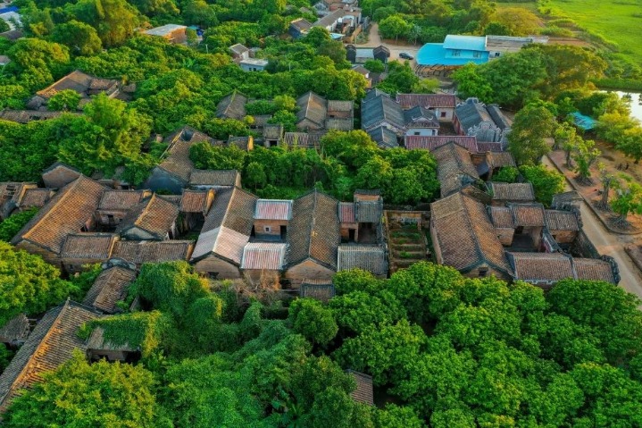 Idyllic scenery of ancient villages in Zhanjiang