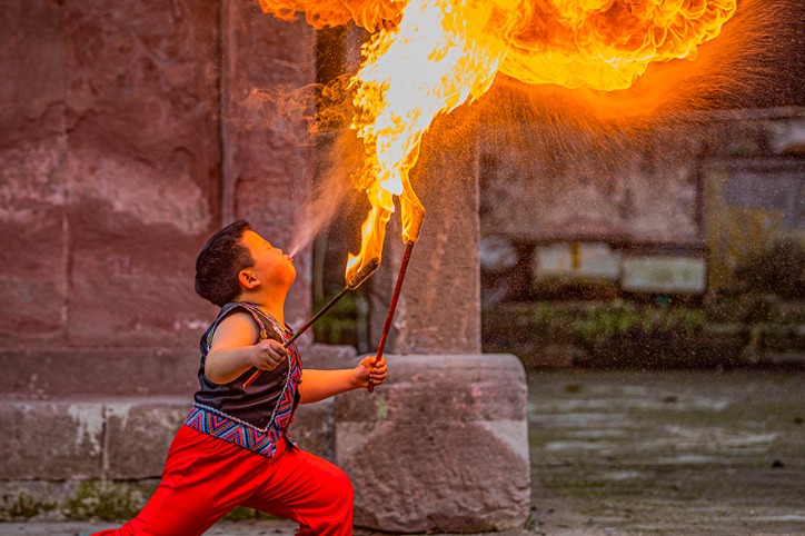 6-year-old fire-breathing phenom goes viral