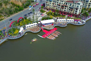 Dragon Boat Races held in Dalian (Lushunkou)