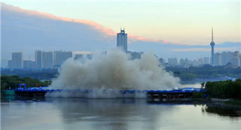 NE China bridge blown up to make way for new one