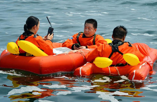 Astronauts complete sea survival training in Yantai