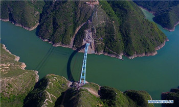 Aerial view of Luohe Bridge
