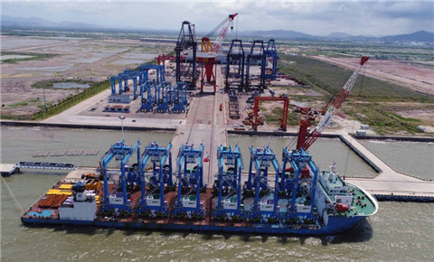 India port upgrades with cranes from SANY in Gaolan