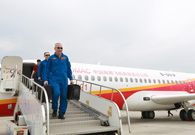 China's first regional jet lands in Yangzhou for test fight