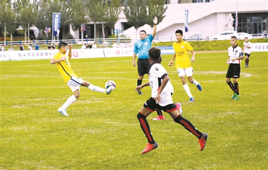 Soccer matches organized during intl soccer festival