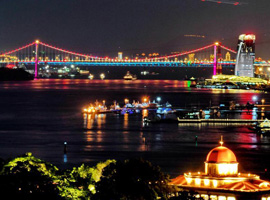 Night view of 9th BRICS summit host city Xiamen