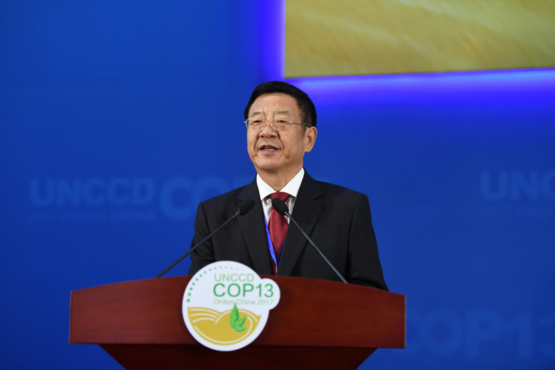 Zhang pledges international action on desertification