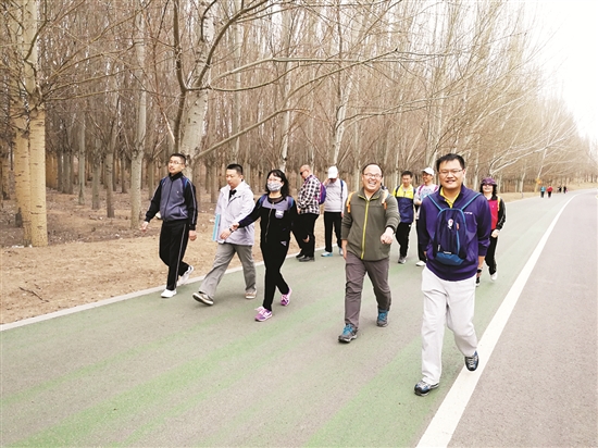 Walking activity promotes health awareness