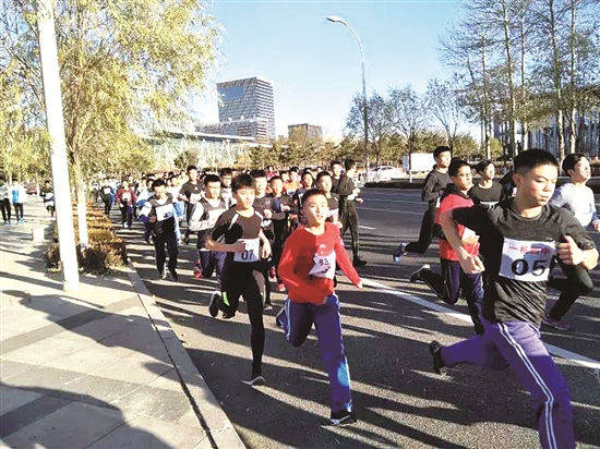 Students take part in winter running