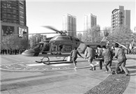 Air-ambulance takes to Sanmenxia's sky