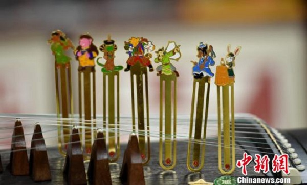 Bookmarks made in traditional Mongolian style depict Chinese zodiac characters..jpg