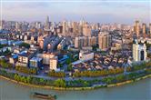 An aerial shot of the most beautiful Wuxi