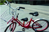 Shiny red public bikes added to the fleet in Wuxi