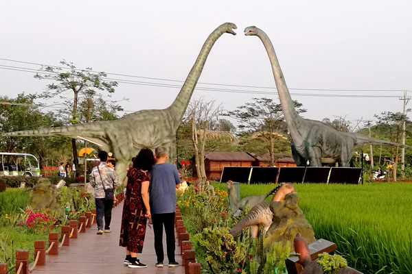 Dinosaurs, gardens, rice paddy: key features of new Sanya national park