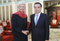 Premier Li meets with IMF managing director