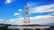 World's highest power transmission tower in Zhoushan to finish construction