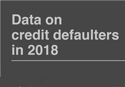 Data on credit defaulters in 2018