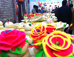 Lanxian county opens dough modeling art festival