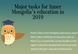 Infographics: Major tasks for Inner Mongolia’s education development in 2019