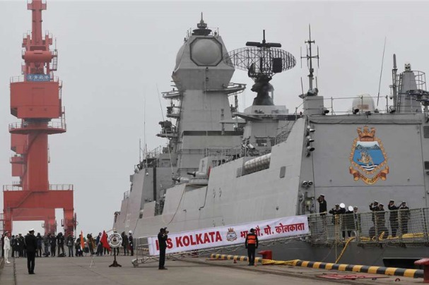Foreign warships arrive in Qingdao for joint sea parade
