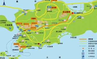 Sightseeing routes in Wuxi Turtle Head Isle