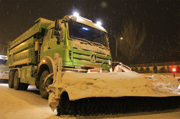 Hohhot continues snow removal