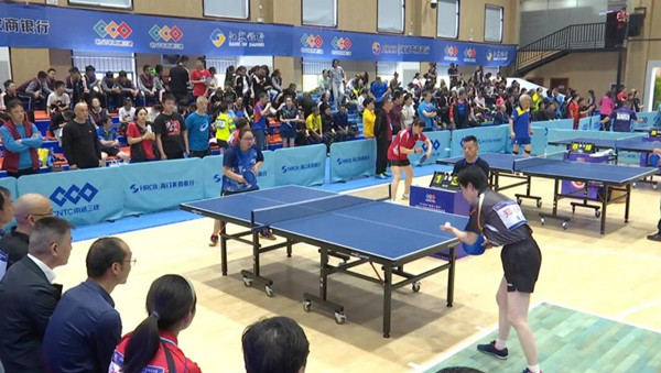 National table tennis tournament kicks off in Haimen