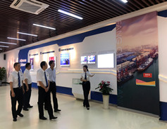 Intl land-sea corridor exhibition hall makes debut in Fangchenggang