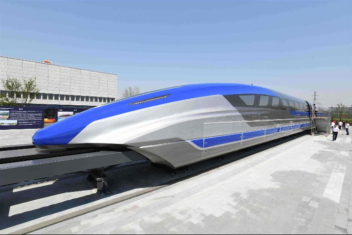 Prototype maglev train can reach 600 km/h