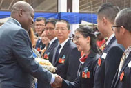 Ningbo anesthetist awarded by president of Central African Republic