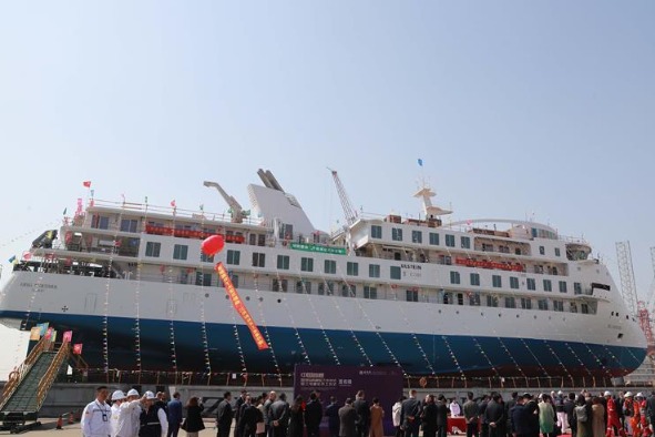 First China-made polar cruise ship on sea trial