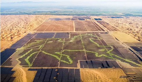 Ordos sets world record with largest solar panel image