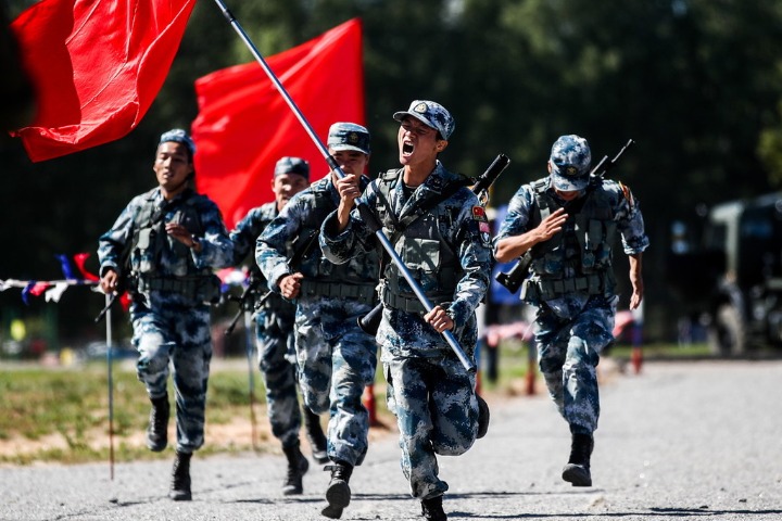 Number of noncombatants in Chinese military almost halved