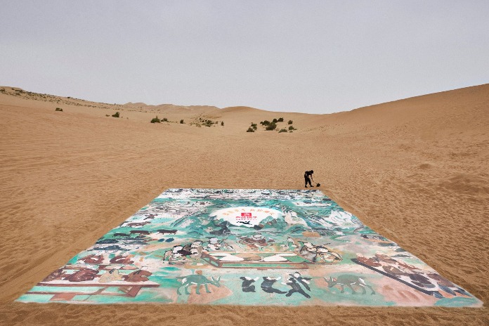 Dunhuang sand painting a call to cherish art