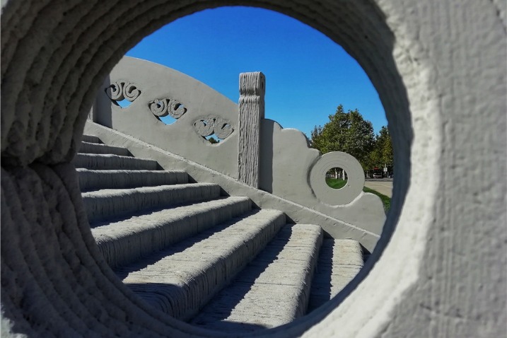 3D-printed 'ancient bridge' put to use in Tianjin