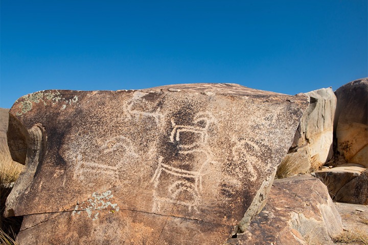 Rock painting records vanishing civilization