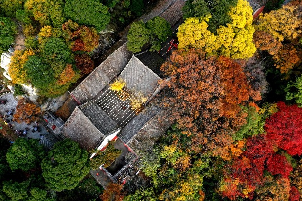 Shaohua Mountain enveloped in autumn colors