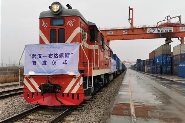 China-Europe freight train service links Wuhan with Hungary