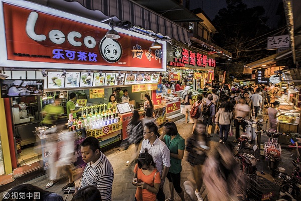 Five popular street food locations in Dalian
